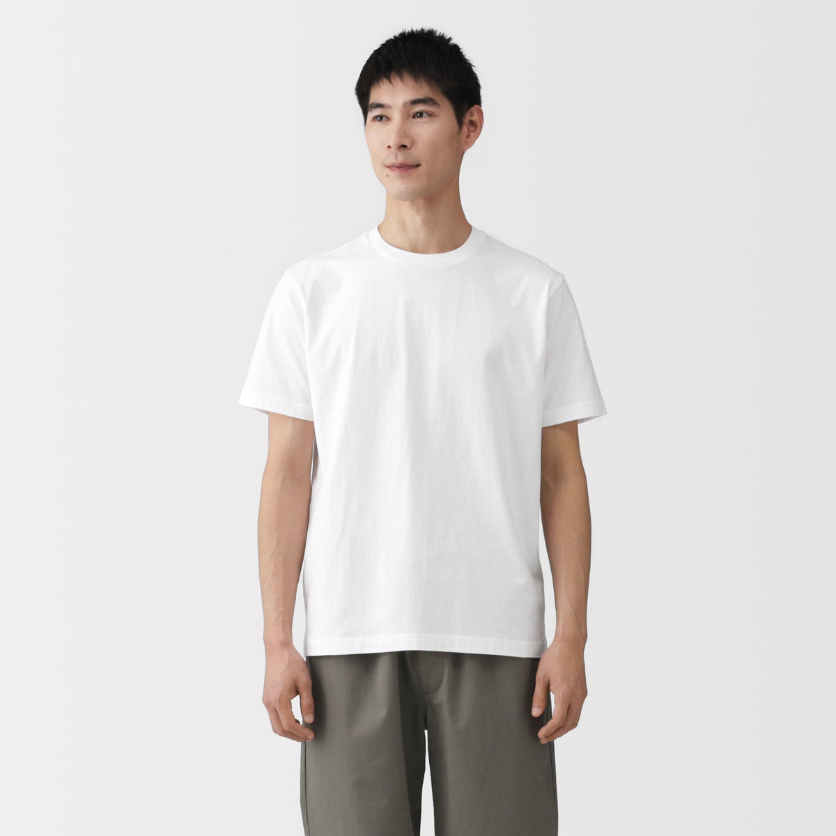 Cotton Jersey Crewneck T-Shirt