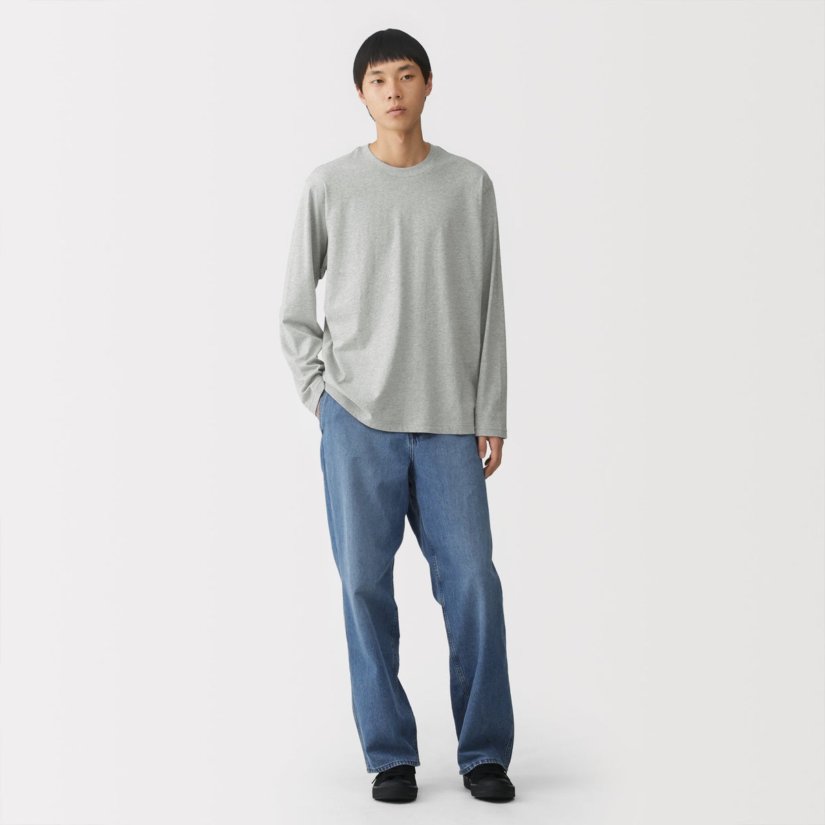 Cotton Jersey Crewneck T-Shirt