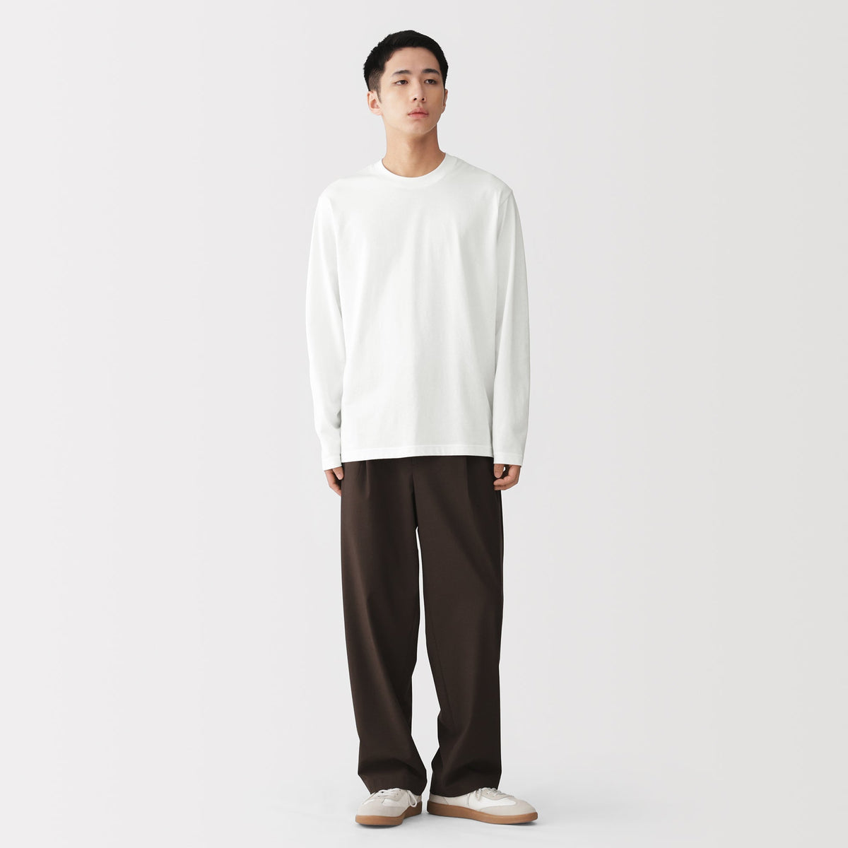 Cotton Jersey Long Sleeve T-Shirt