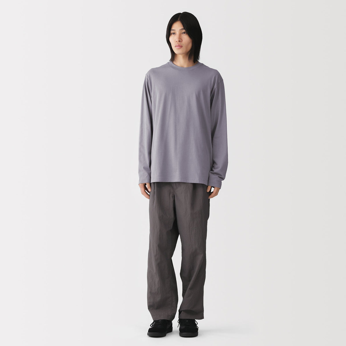 Cotton Jersey Long Sleeve T-Shirt