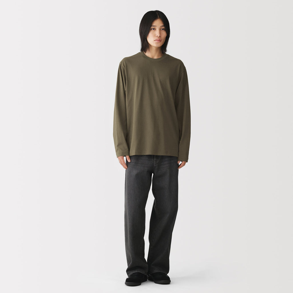 Cotton Jersey Long Sleeve T-Shirt