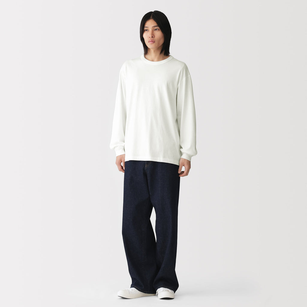 Loopwheel Cotton Long Sleeve T-Shirt