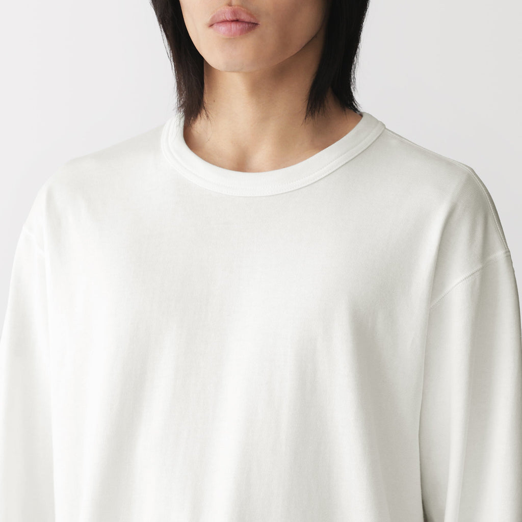 Loopwheel Cotton Long Sleeve T-Shirt