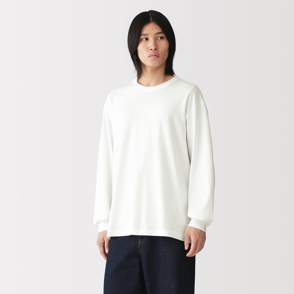Loopwheel Cotton Long Sleeve T-Shirt