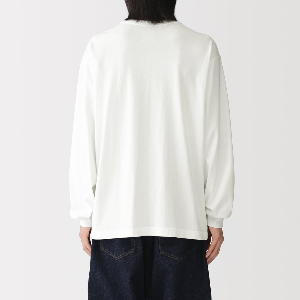 Loopwheel Cotton Long Sleeve T-Shirt