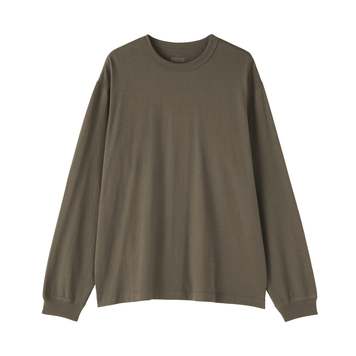 Loopwheel Cotton Long Sleeve T-Shirt