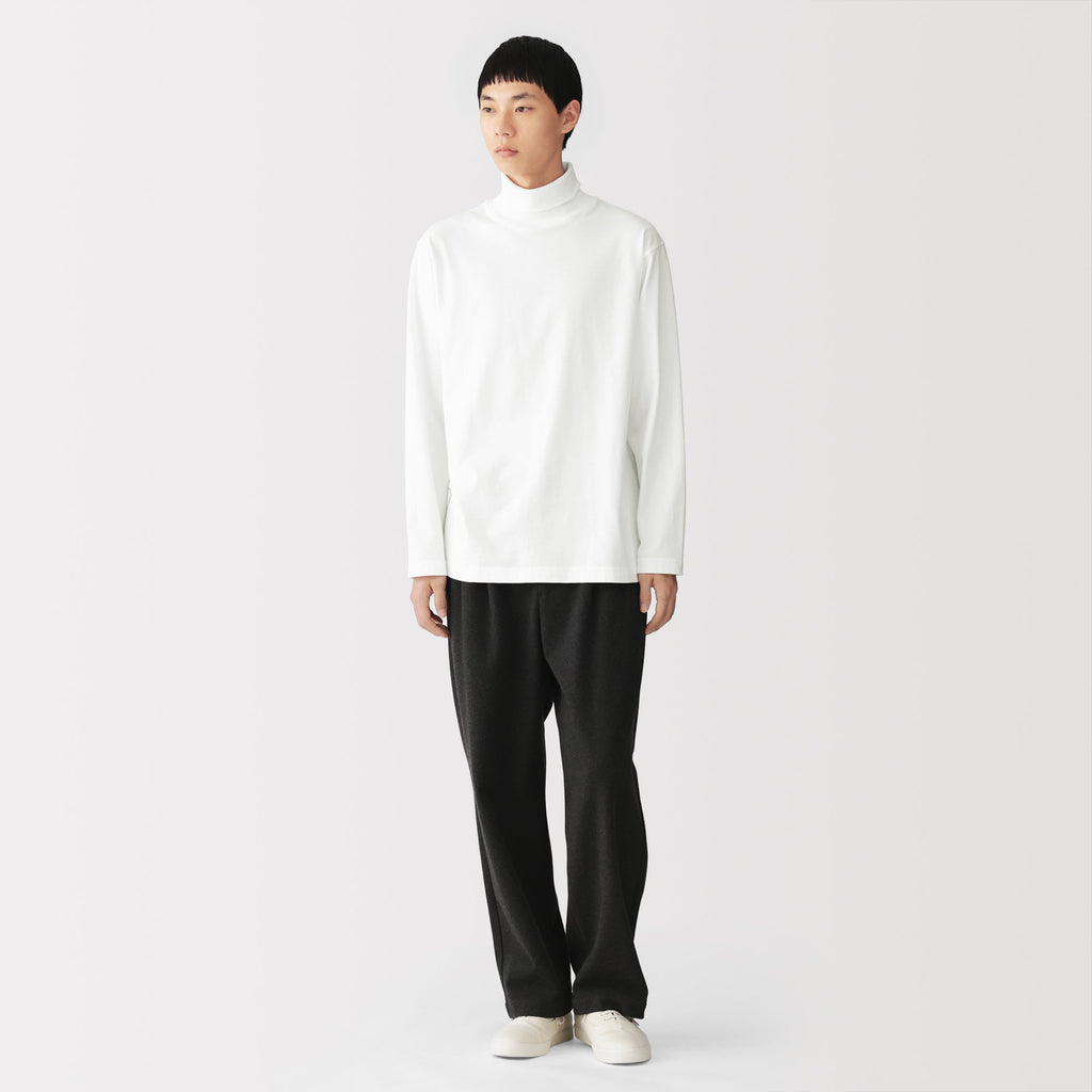 Brushed Jersey Turtleneck T-Shirt