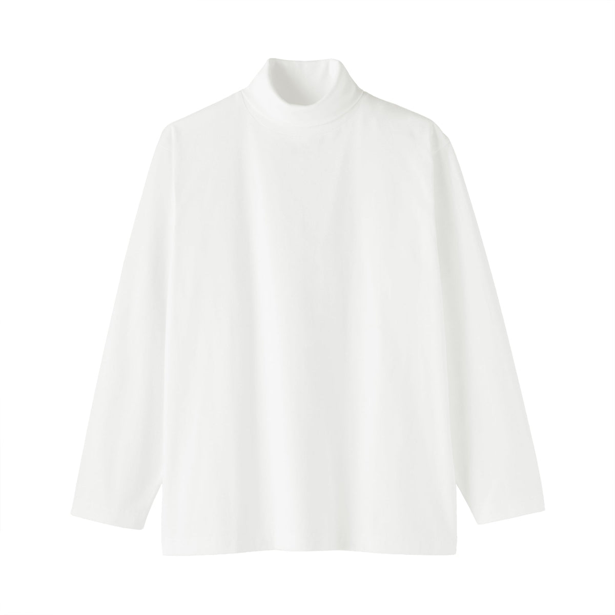Brushed Jersey Turtleneck T-Shirt
