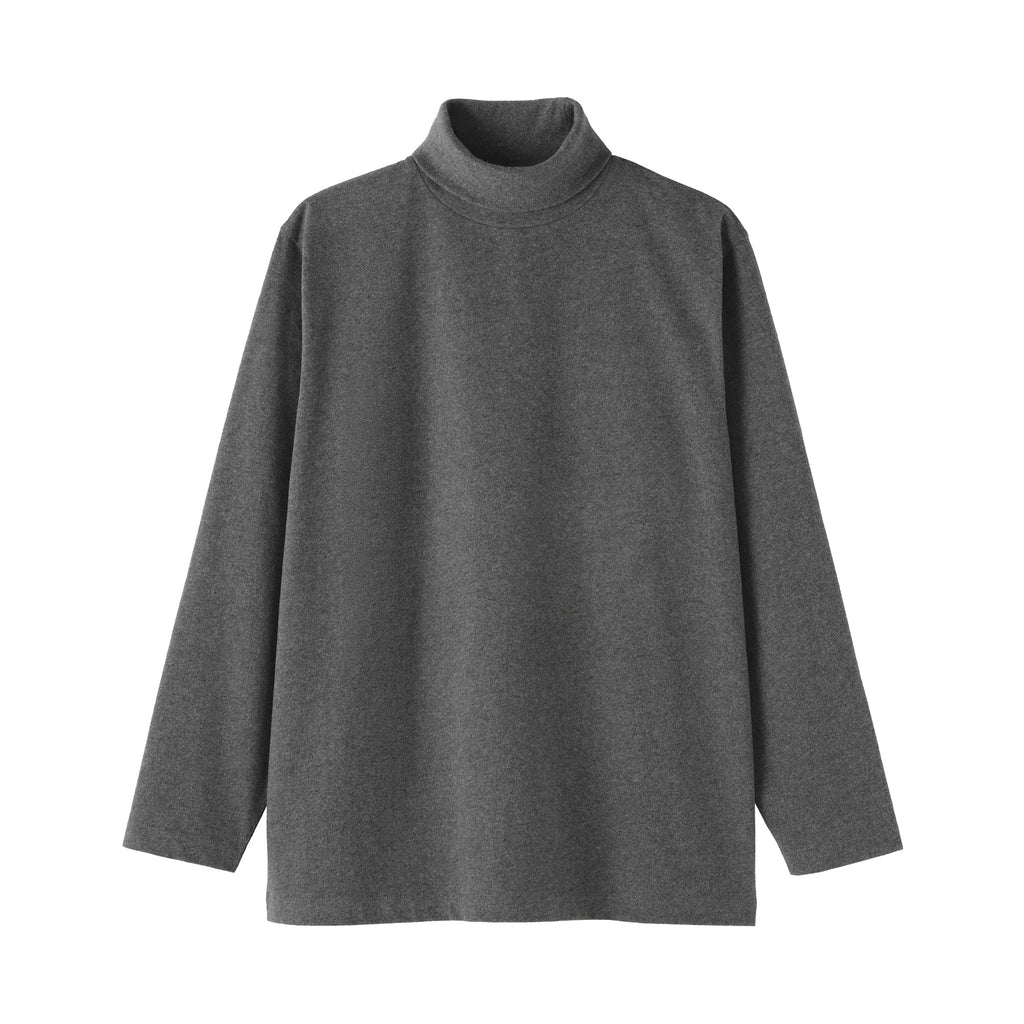 Brushed Jersey Turtleneck T-Shirt