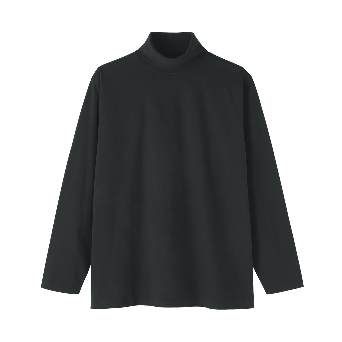 Brushed Jersey Turtleneck T-Shirt