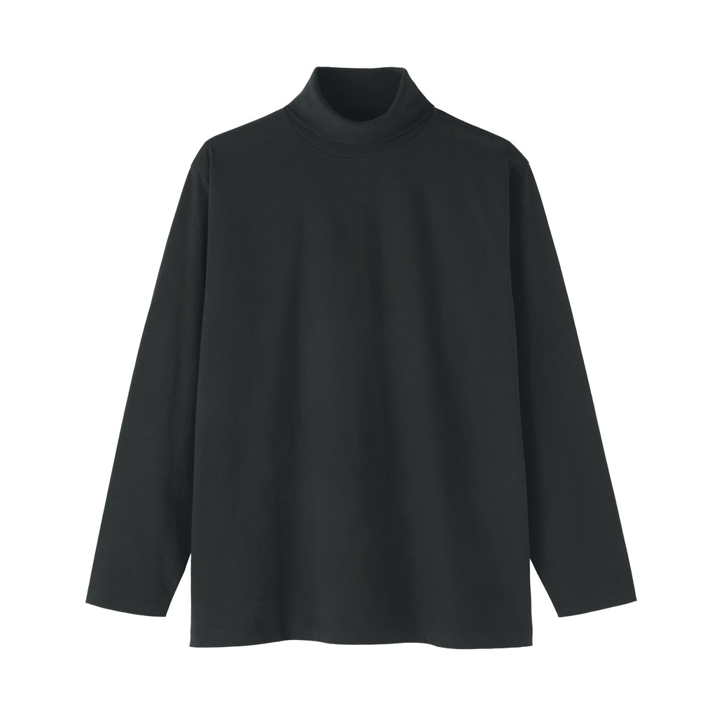 Brushed Jersey Turtleneck T-Shirt