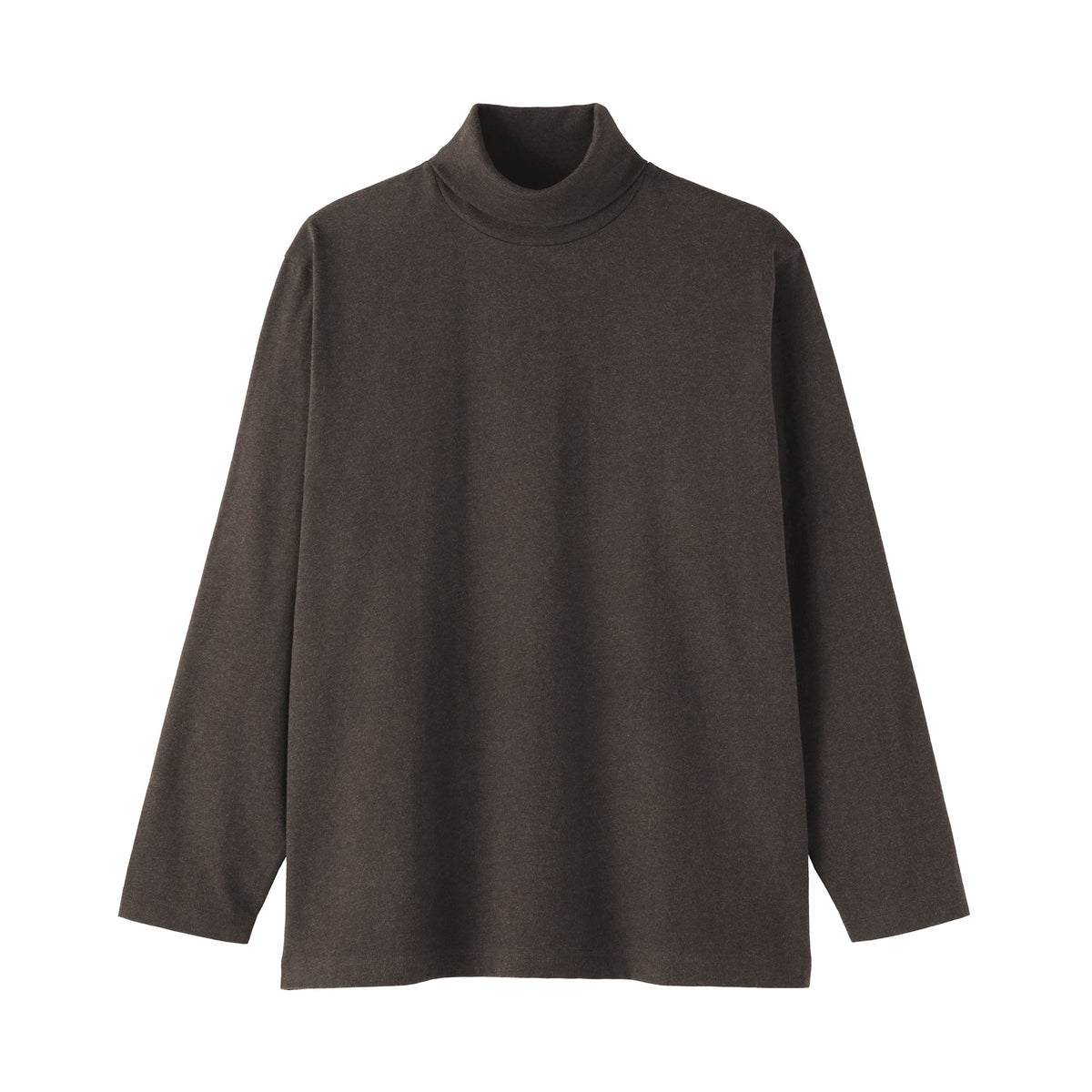 Brushed Jersey Turtleneck T-Shirt